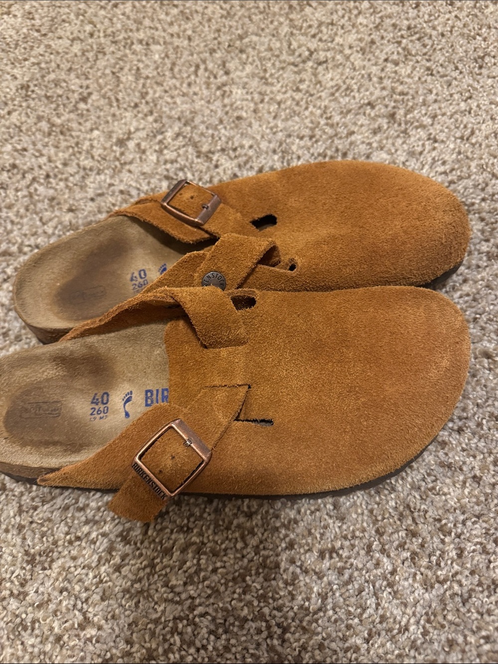 BIRKENSTOCK BOSTON SIZE 40